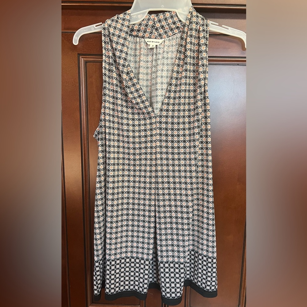 Max Studio Halter-Style Printed Blouse